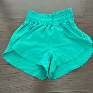 Lululemon Athletica Teal Athletic Shorts